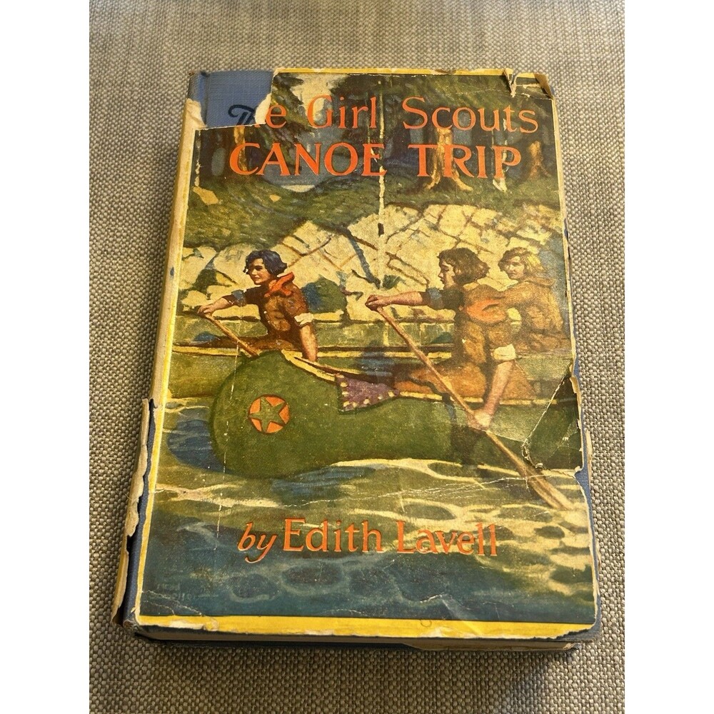 Antique Book: The Girl Scouts Canoe Trip by Lavell 1922 Antiquarian Hard Cover